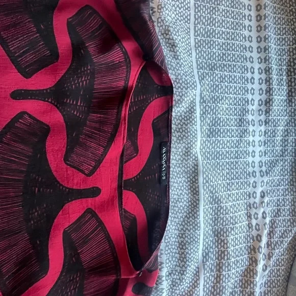 Manaola Red and Black Long Sleeve Dress - Picture 10 of 14